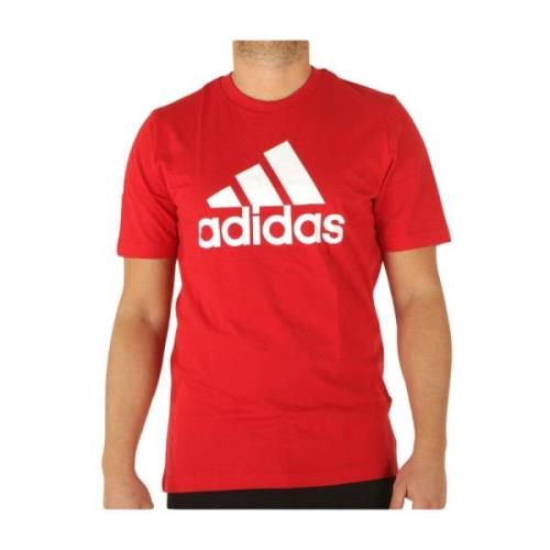 Adidas Röd Tryckt Kortärmad T-shirt Red, Herr