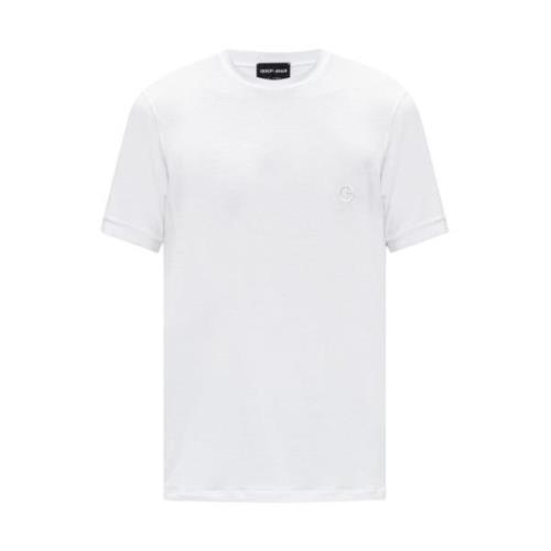 Giorgio Armani T-shirt med logotyp White, Herr