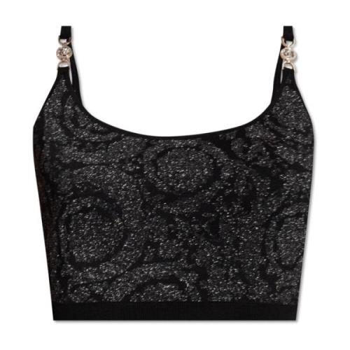 Versace Embellished tank top Black, Dam