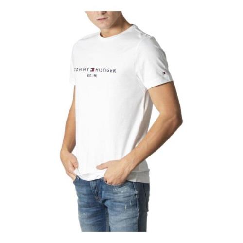 Tommy Jeans Herr Vit Tryck T-shirt White, Herr