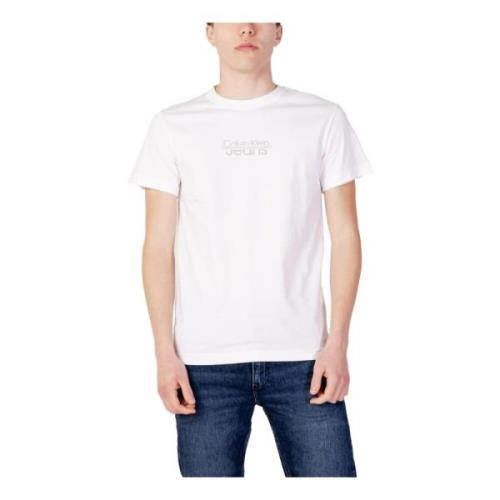 Calvin Klein Jeans Vit T-shirt för män White, Herr