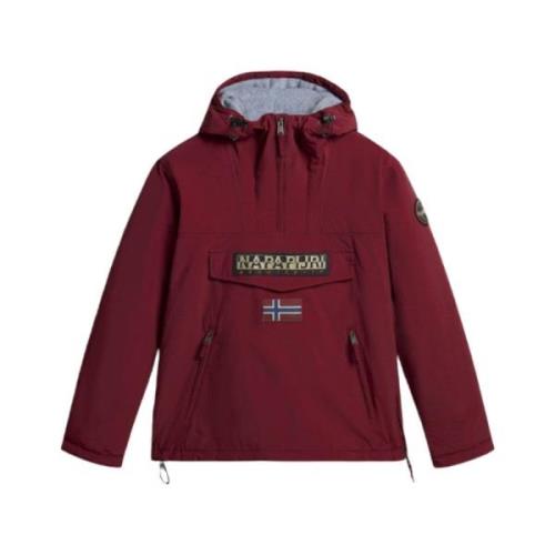 Napapijri Burgundy Rainforest Pocket 2 Jacka Red, Herr