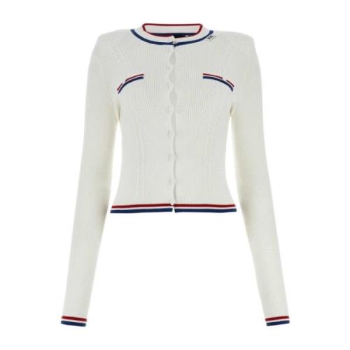 Gcds Vit Viskosblandad Cardigan White, Dam