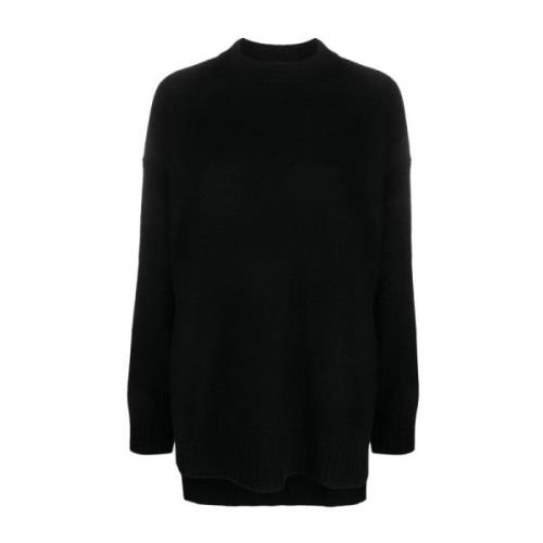 Jil Sander Svart Oversize Ulltröja Black, Dam