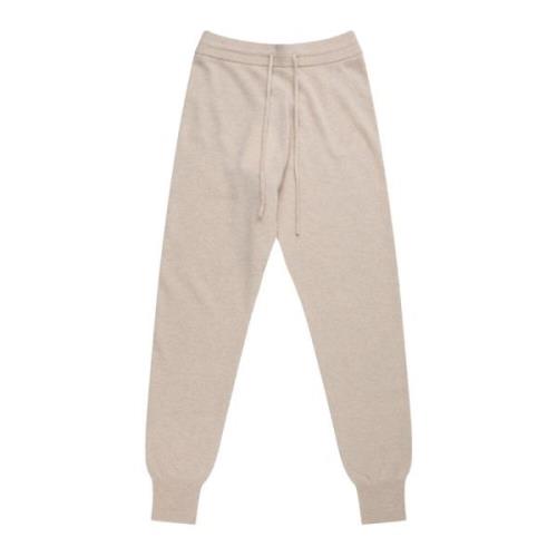 Munthe Mjuka Stickade Sweatpants Beige, Dam