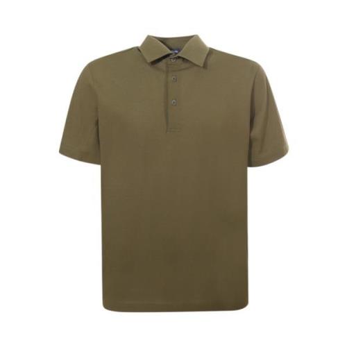 Herno Grön Polo Skjorta - Regular Fit Green, Herr