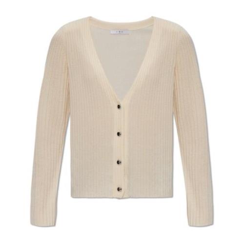 IRO V-ringad kofta Beige, Dam