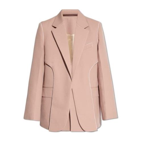 Victoria Beckham Enknäppt blazer Pink, Dam