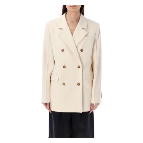 Loulou Studio Gorak Dubbelknäppt Blazer Beige, Dam