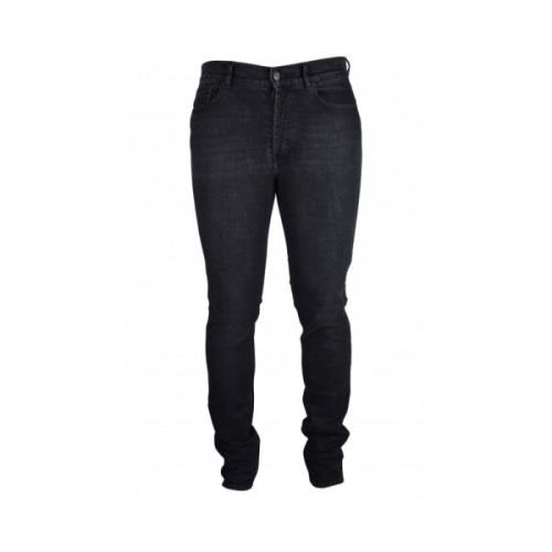 Givenchy Svart Stretch Bomull Slim-Fit Jeans Black, Herr