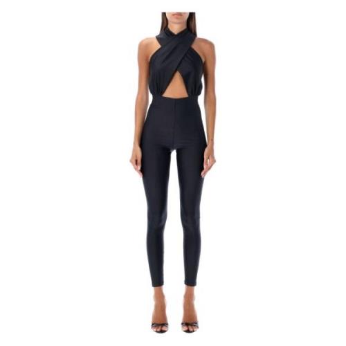 Andamane Svart Halterneck Jumpsuit Black, Dam