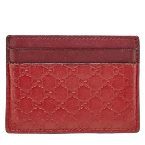 Gucci Vintage Pre-owned Laeder plnbcker Red, Dam