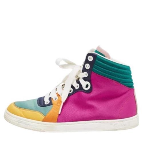 Gucci Vintage Pre-owned Satin sneakers Multicolor, Dam