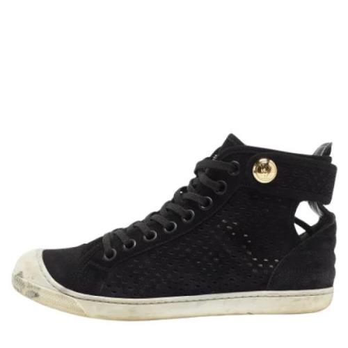 Louis Vuitton Vintage Pre-owned Gummi sneakers Black, Dam