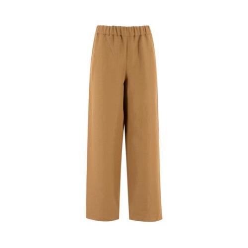 Fabiana Filippi Straight Trousers Brown, Dam