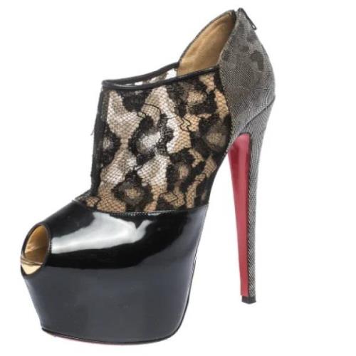 Christian Louboutin Pre-owned Pre-owned Laeder stvlar Black, Dam