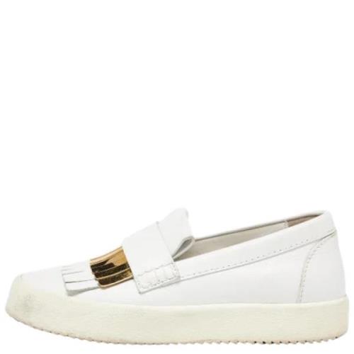 Giuseppe Zanotti Pre-owned Pre-owned Laeder sneakers White, Dam