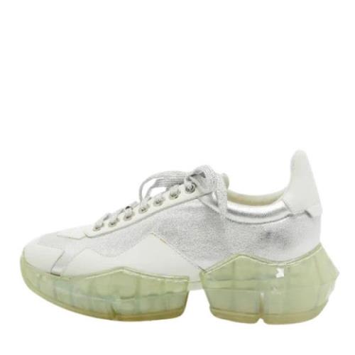 Jimmy Choo Pre-owned Pre-owned Laeder sneakers White, Dam