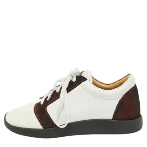 Giuseppe Zanotti Pre-owned Pre-owned Laeder sneakers White, Dam