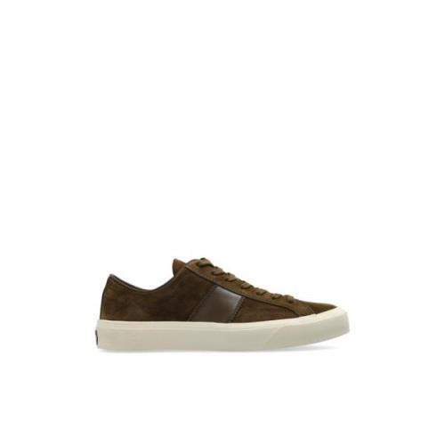 Tom Ford Lädersneakers Brown, Herr