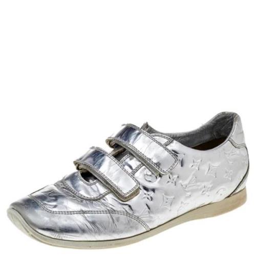 Louis Vuitton Vintage Pre-owned Laeder sneakers Gray, Dam