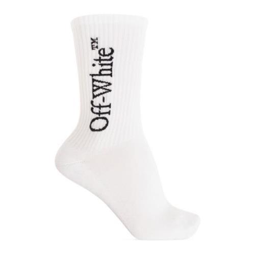 Off White Räfflade strumpor White, Herr