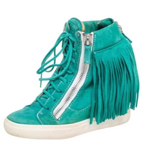 Giuseppe Zanotti Pre-owned Pre-owned Mocka sneakers Green, Dam