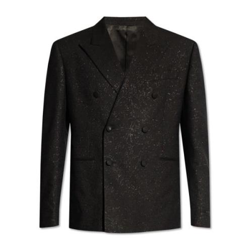 Versace Dubbelknäppt blazer Black, Herr