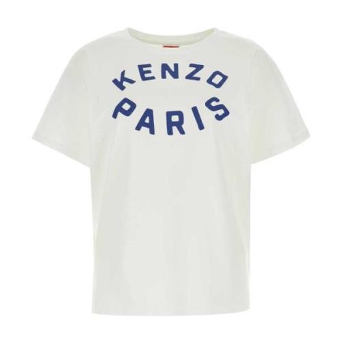 Kenzo Vit bomull T-shirt White, Dam