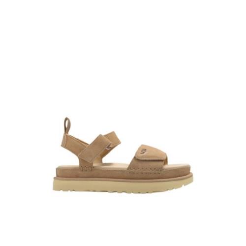 UGG ‘Goldenstar’ platåsandaler Beige, Dam