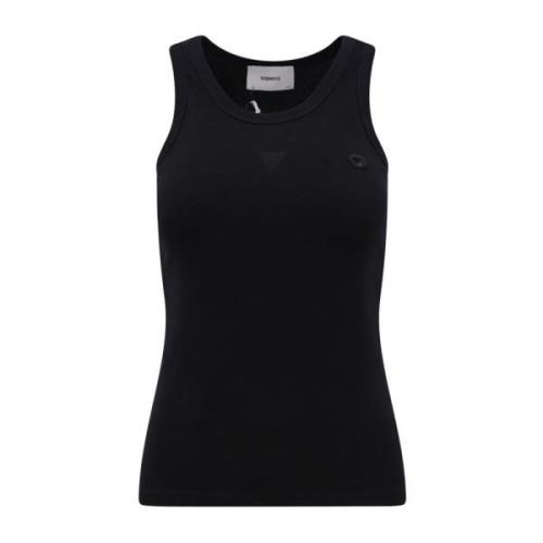 Coperni Broderad Logotyp Bomull Tank Top Black, Dam