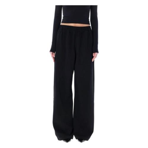 Wardrobe.nyc Semi Matte Track Pant Black, Dam