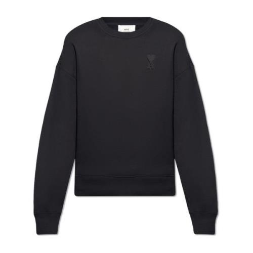 Ami Paris Sweatshirt med logotyp Black, Herr