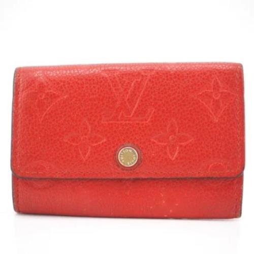 Louis Vuitton Vintage Pre-owned Laeder nyckelhllare Red, Dam