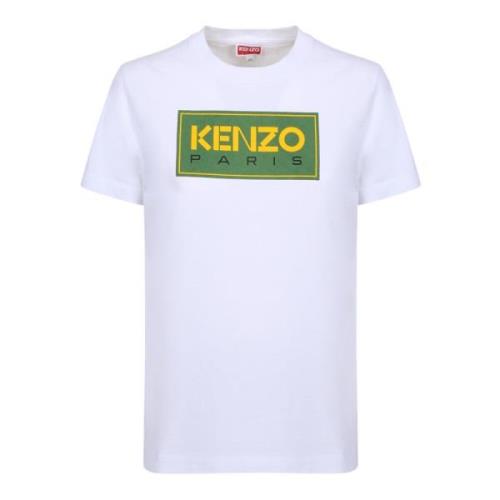 Kenzo T-shirt med djärv logotyp White, Dam