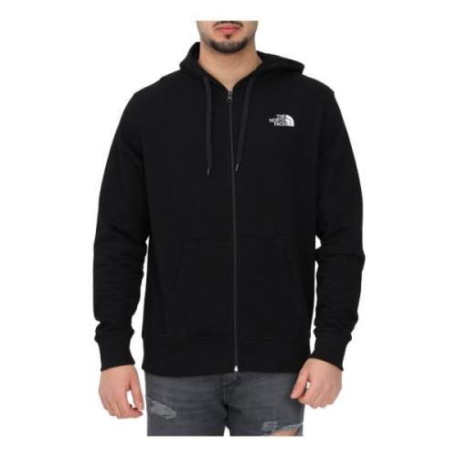 The North Face Casual Svart Tröja med Kontrast Logo Black, Herr