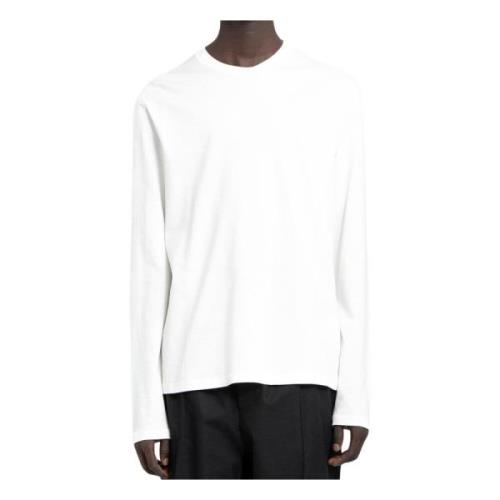 Jil Sander Kärlek är Början LS T-Shirt White, Herr