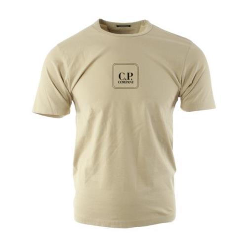 C.p. Company Beige Herr T-shirt Beige, Herr