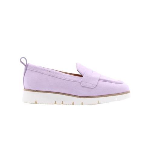 Nando Neri Mocassin Skor - Nove Kollektion Purple, Dam