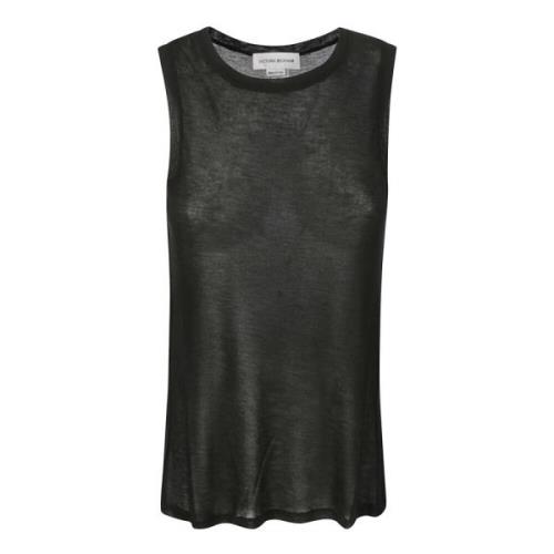 Victoria Beckham Lättvikts Tank Top Black, Dam