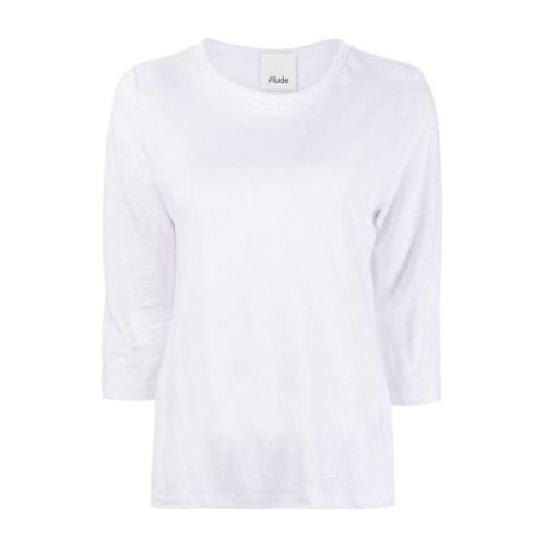 Allude Båtringad 3/4 Ärm Top White, Dam