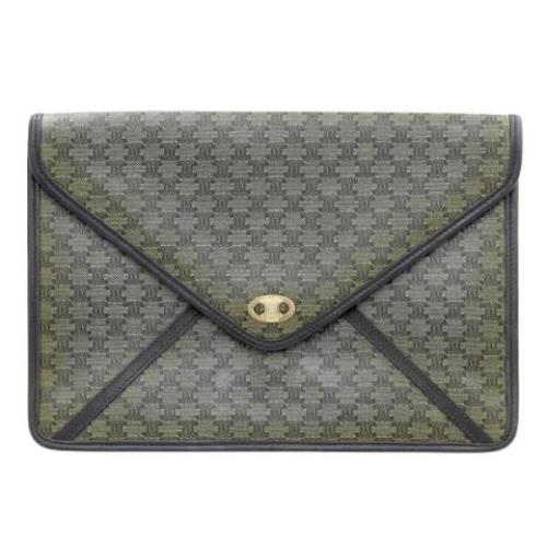 Celine Vintage Pre-owned Canvas celine-vskor Green, Dam