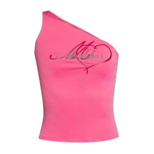 Misbhv Top med logotyp Pink, Dam