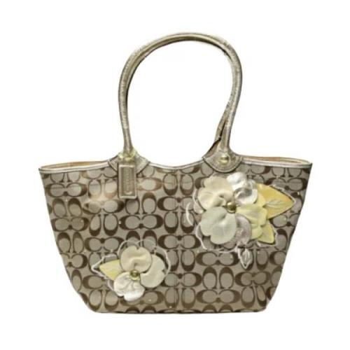 Coach Pre-owned Pre-owned Canvas totevskor Beige, Dam