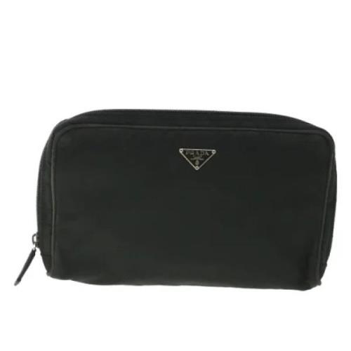 Prada Vintage Pre-owned Tyg kuvertvskor Black, Dam