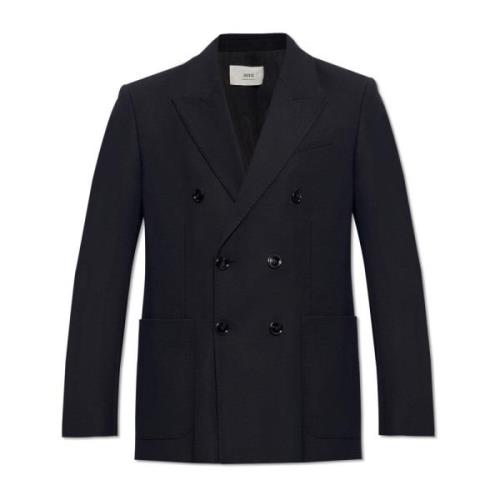 Ami Paris Dubbelknäppt blazer Black, Herr