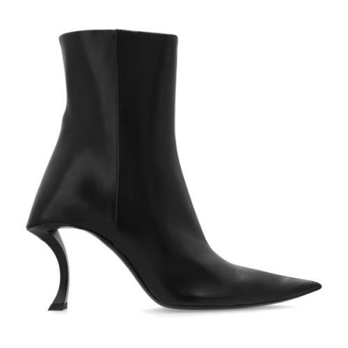 Balenciaga Sandglasformade ankelboots med klack Black, Dam