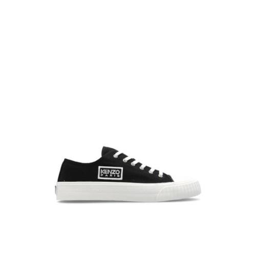 Kenzo Logobroderade sneakers Black, Herr