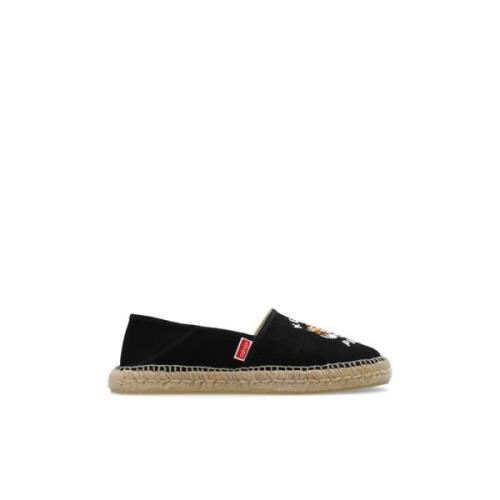 Kenzo Espadriller med logotyp Black, Dam