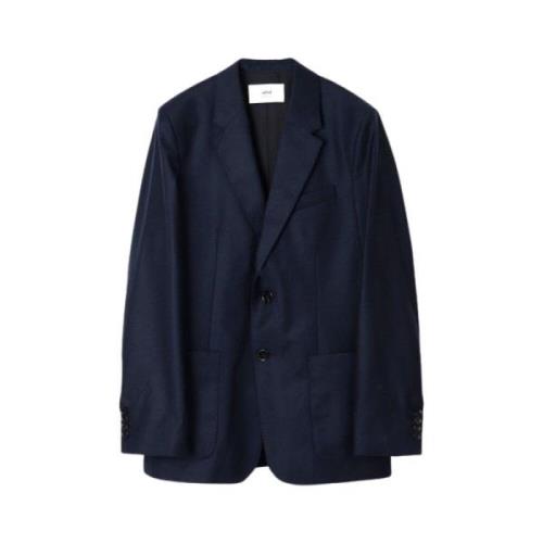 Ami Paris Klassisk Krage Blazer Blue, Herr